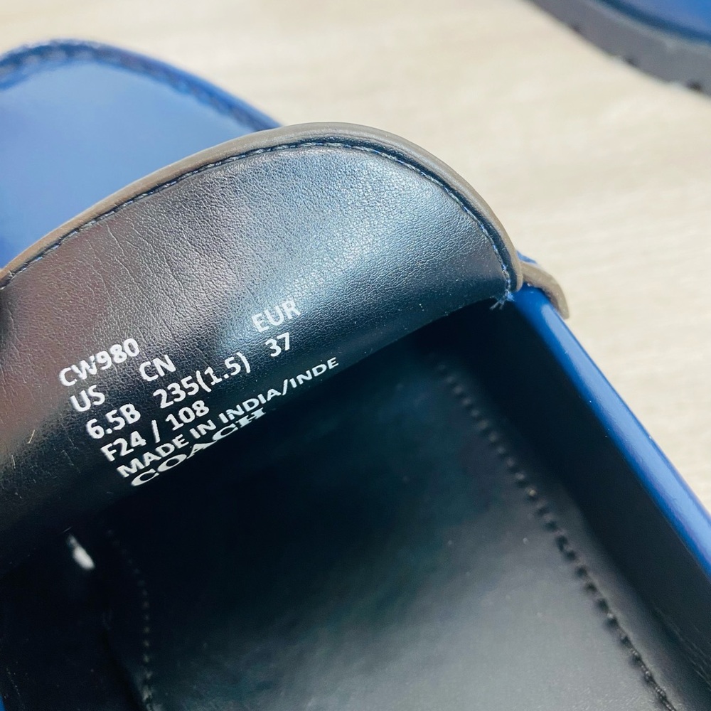 Brand new women’s Coach Patent Leather Loafer size 6.5 no box - Picture 11 of 13